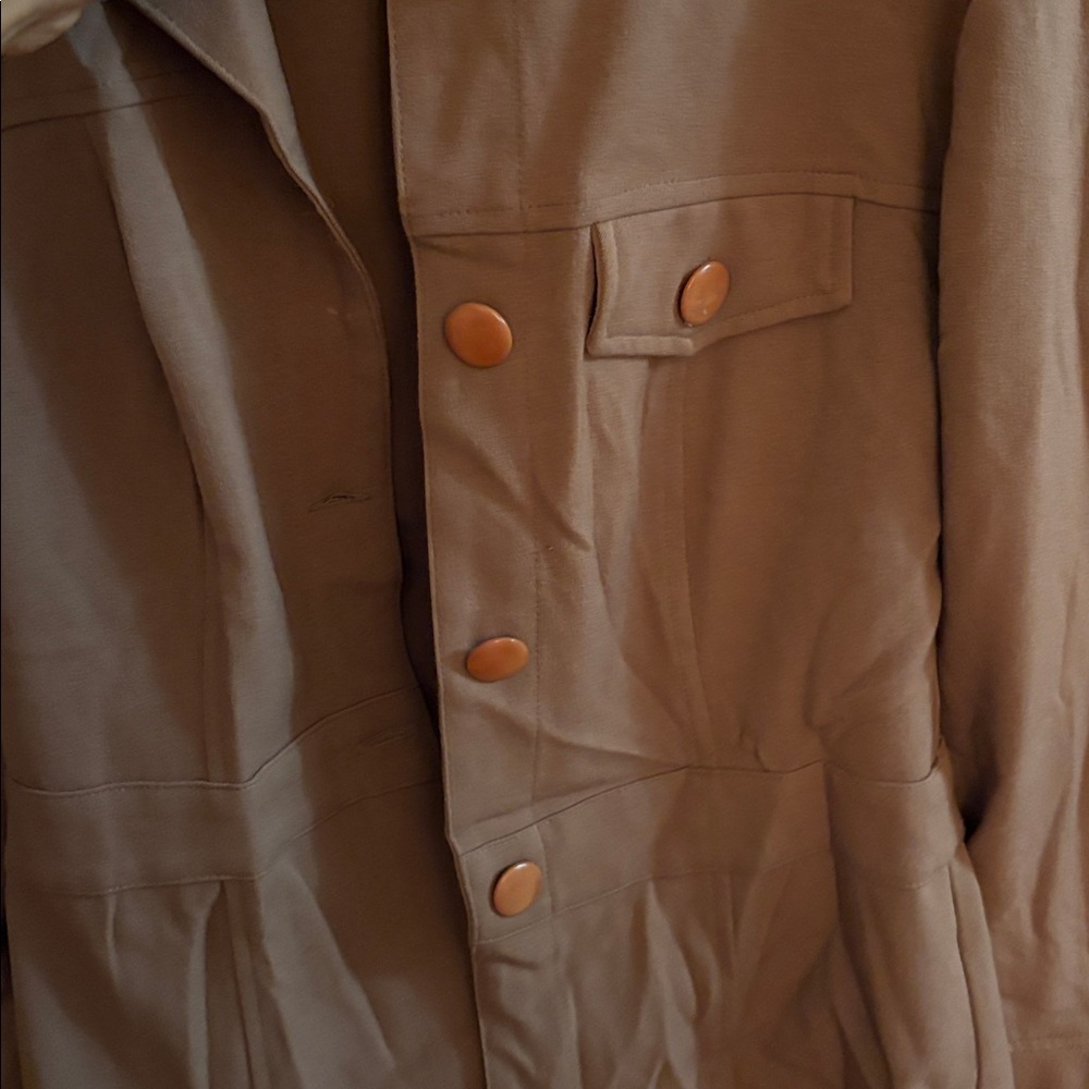 Vintage Brown Button Up Jacket - Picture 3 of 4